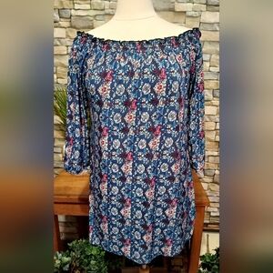 ACE Fashion Large Floral Ace Fashion‎ Blouse Cottagecore